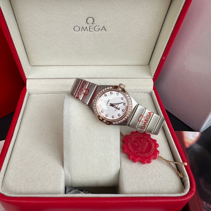 Omega Constellation Series Rose Diamond Ladies Watch