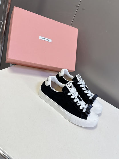 Miu Miu Distressed Retro Sneakers – Autumn/Winter Collection