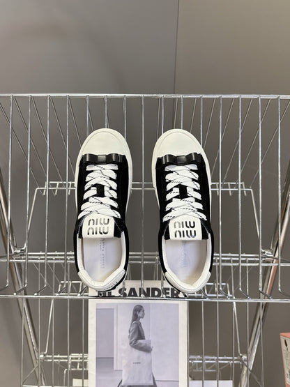 Miu Miu Distressed Retro Sneakers – Autumn/Winter Collection