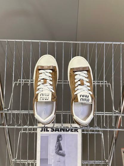 Miu Miu Distressed Retro Sneakers – Autumn/Winter Collection