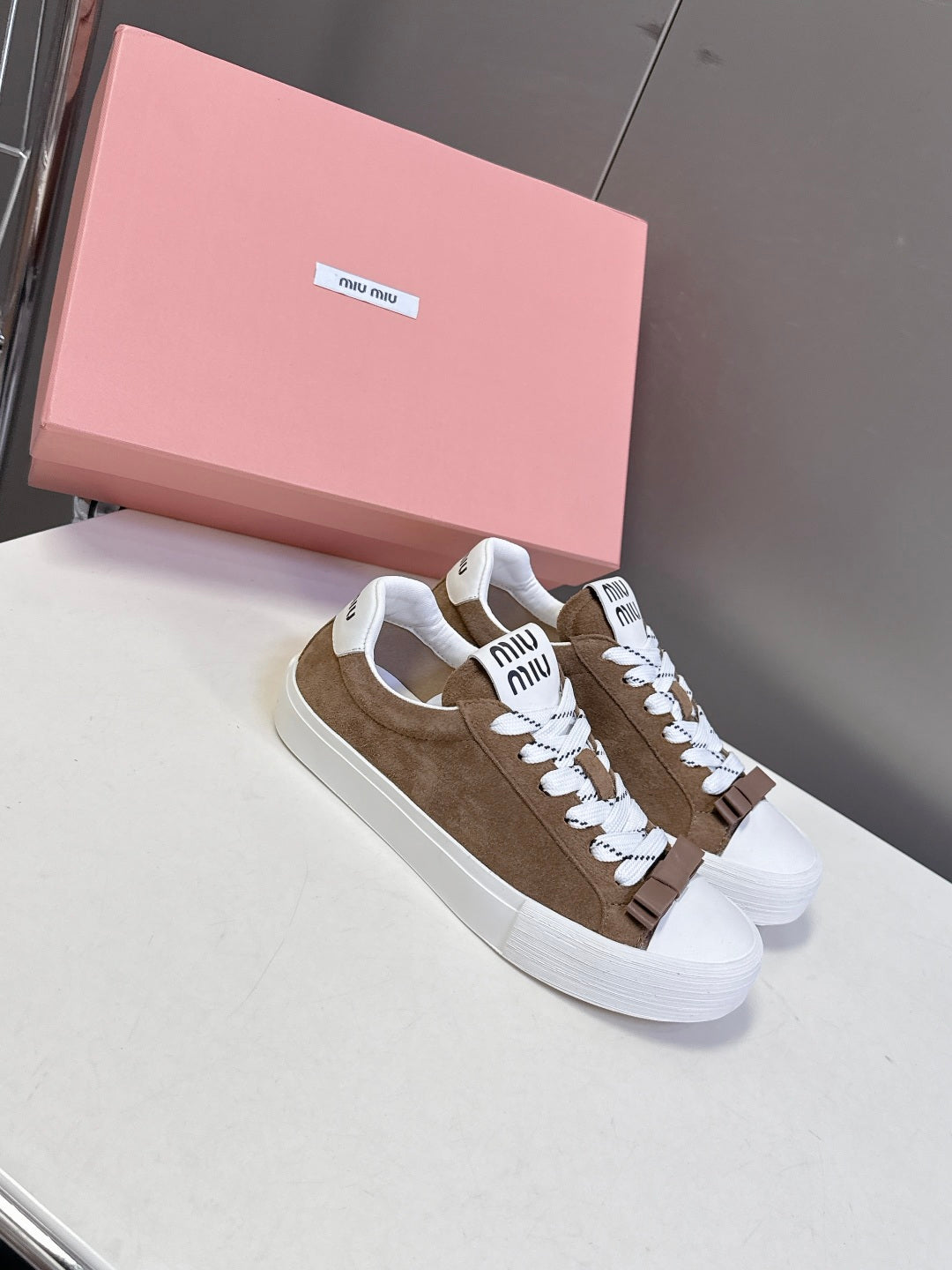 Miu Miu Distressed Retro Sneakers – Autumn/Winter Collection