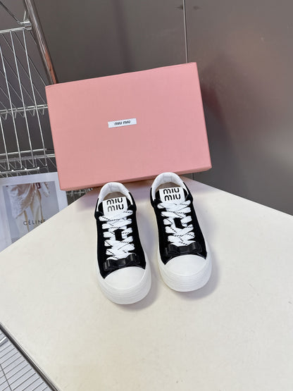 Miu Miu Distressed Retro Sneakers – Autumn/Winter Collection