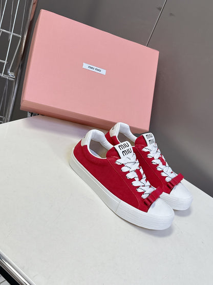 Miu Miu Distressed Retro Sneakers – Autumn/Winter Collection