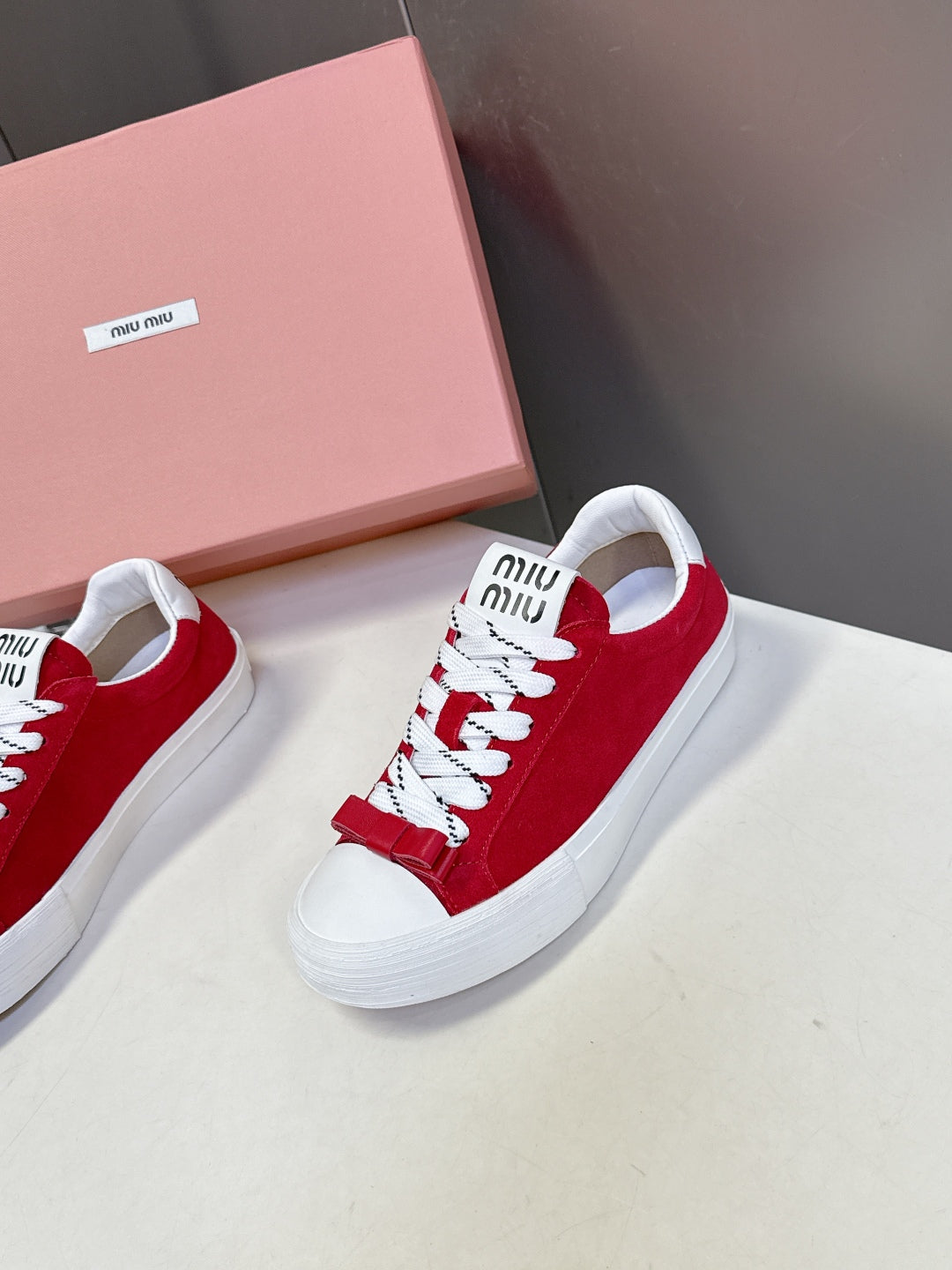 Miu Miu Distressed Retro Sneakers – Autumn/Winter Collection