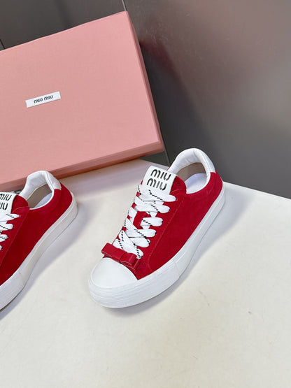 Miu Miu Distressed Retro Sneakers – Autumn/Winter Collection