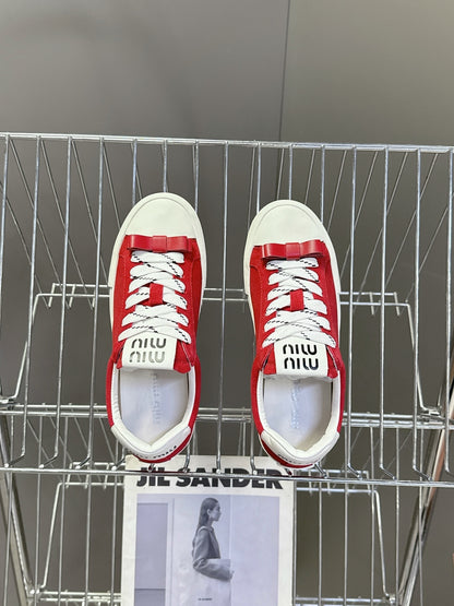 Miu Miu Distressed Retro Sneakers – Autumn/Winter Collection