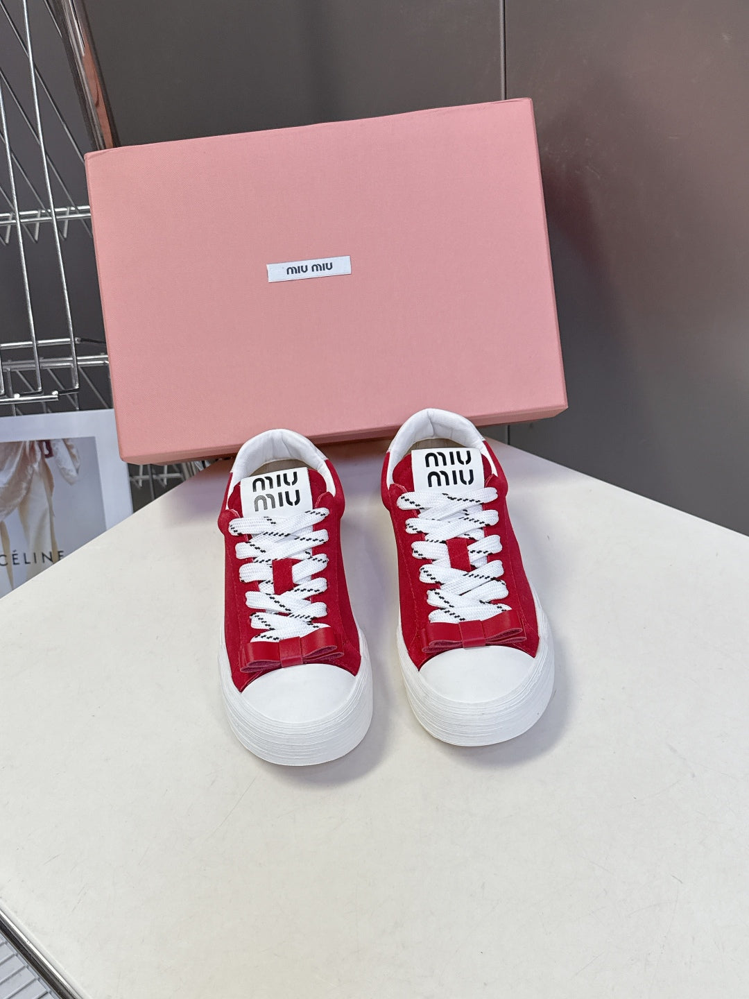 Miu Miu Distressed Retro Sneakers – Autumn/Winter Collection
