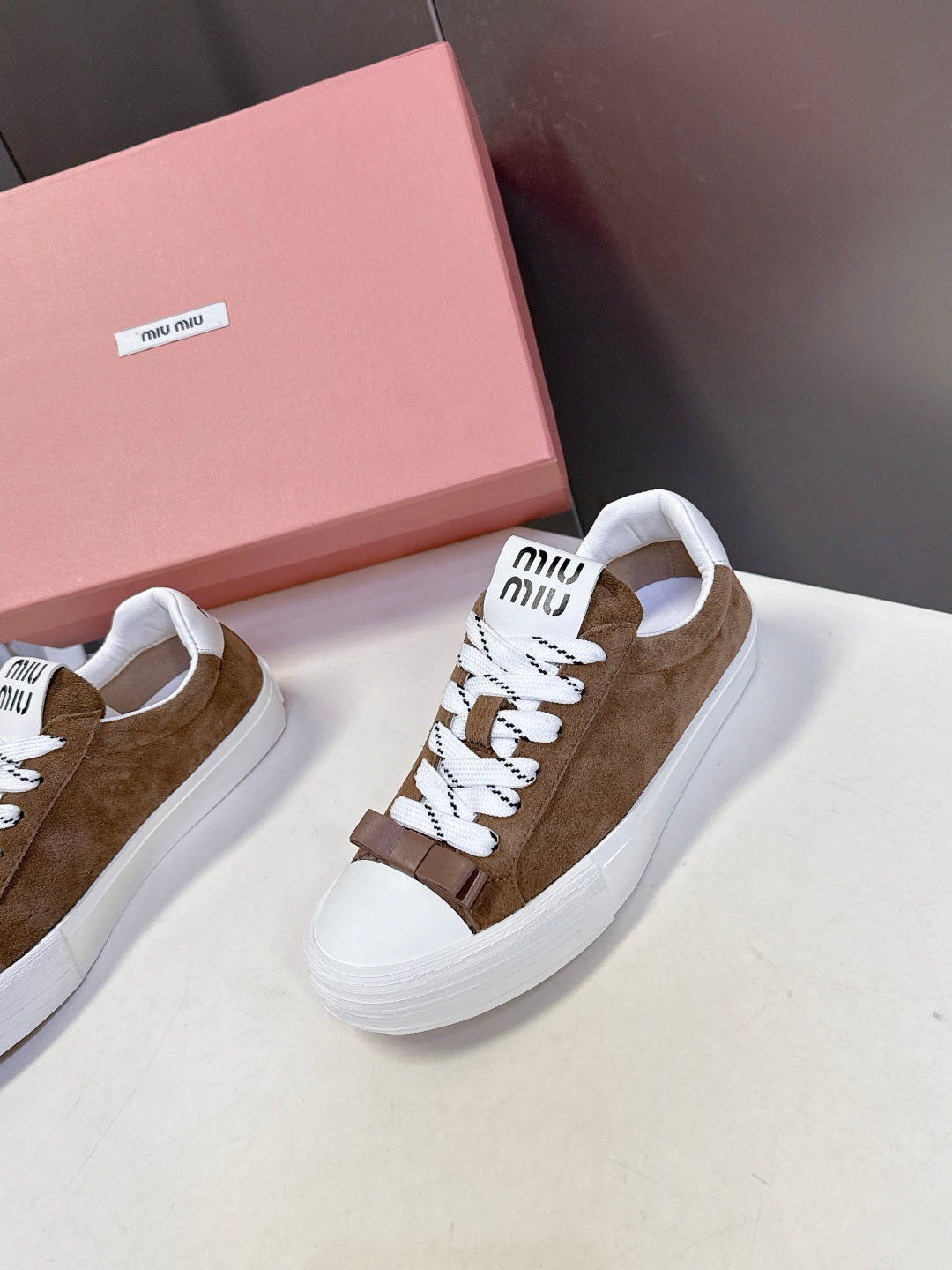 Miu Miu Distressed Retro Sneakers – Autumn/Winter Collection