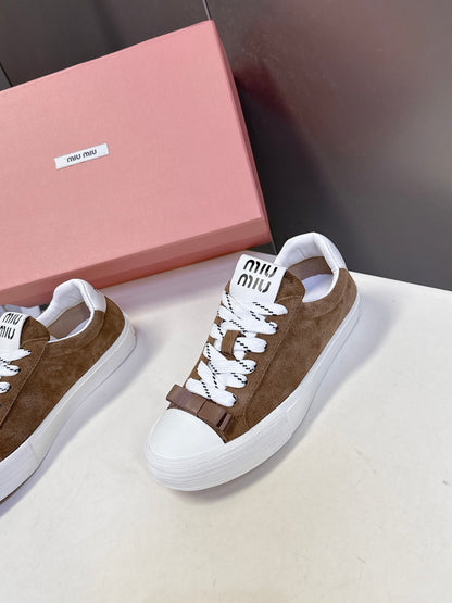 Miu Miu Distressed Retro Sneakers – Autumn/Winter Collection