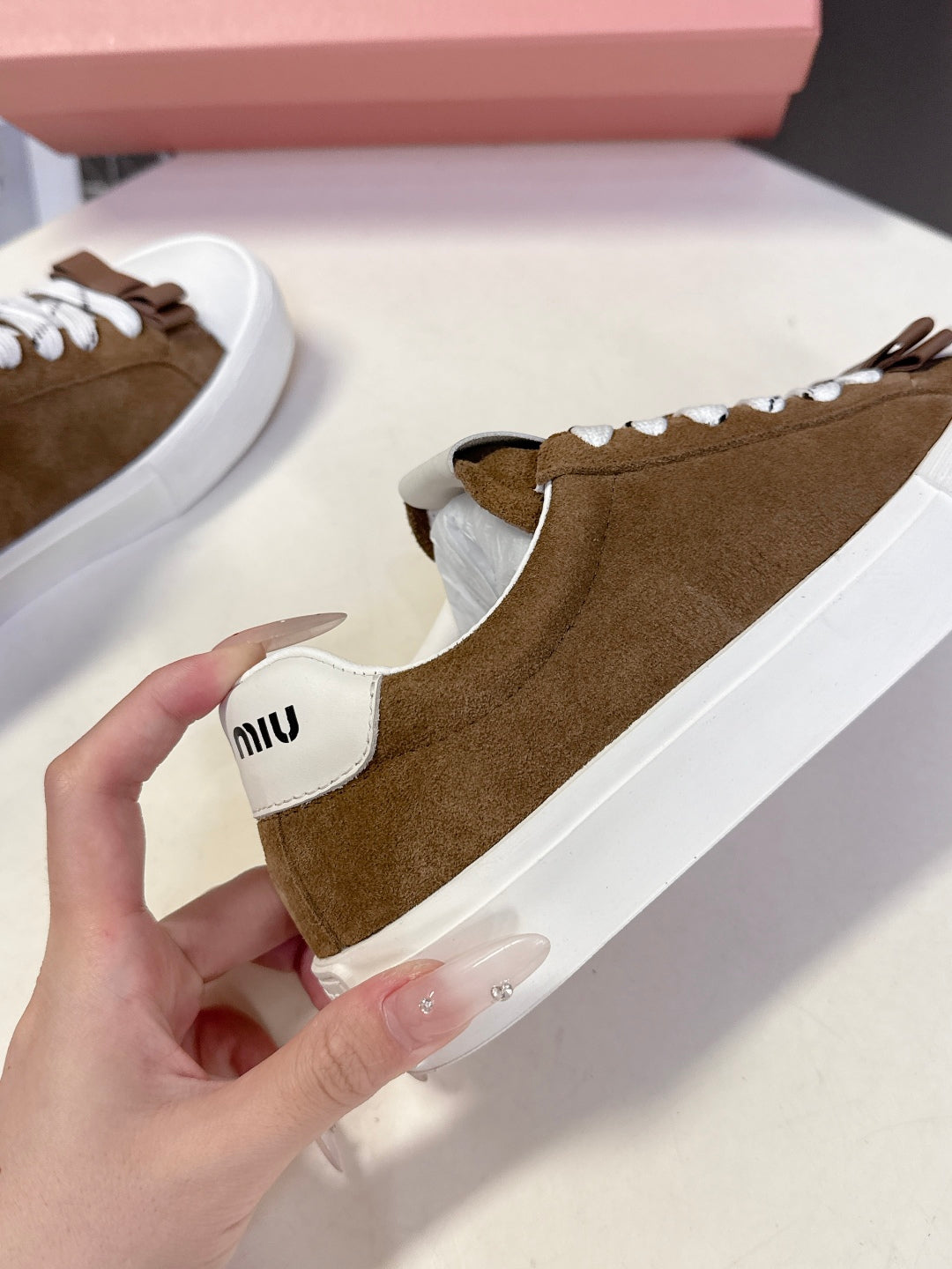 Miu Miu Distressed Retro Sneakers – Autumn/Winter Collection