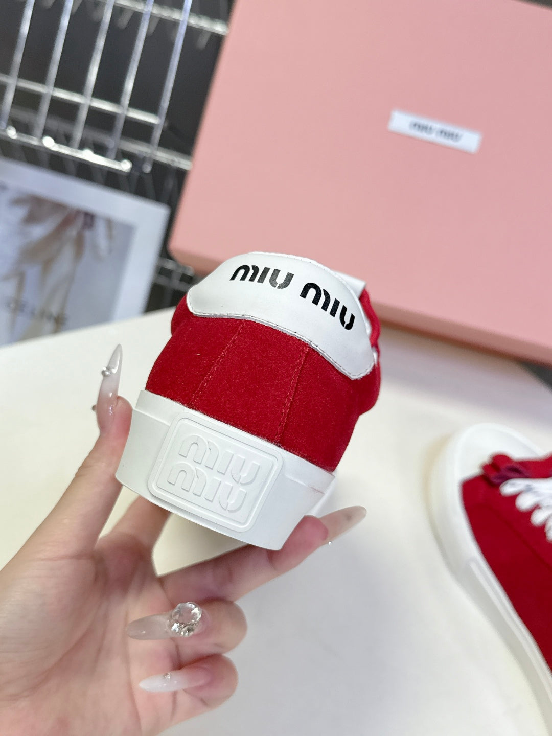 Miu Miu Distressed Retro Sneakers – Autumn/Winter Collection