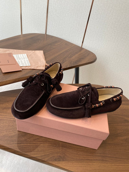 Miu Miu Loafer Driving Shoes – 2025SS Autumn/Winter Collection