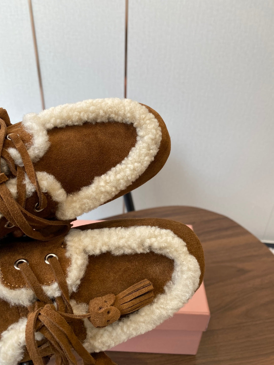 Miu Miu Pure Wool Loafer Driving Shoes – 2025SS