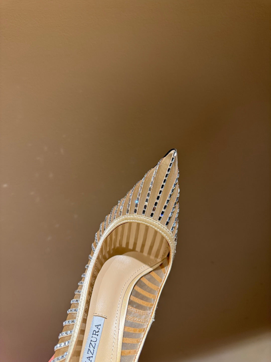 Aquazzura Sequin Butterfly Block Heel Sandals – Spring/Summer 2025 Collection