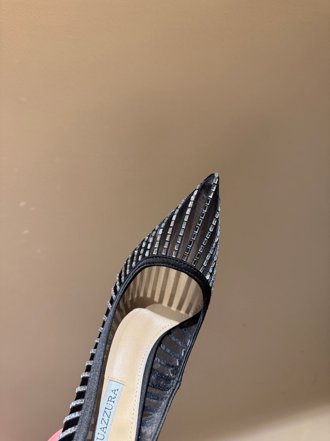Aquazzura Sequin Butterfly Block Heel Sandals – Spring/Summer 2025 Collection