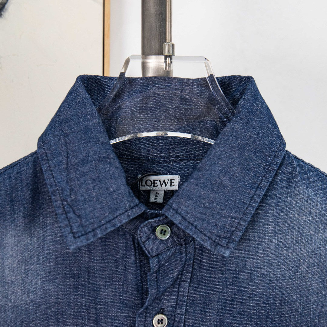 Loewe Double-Sided Denim Embroidered Shirt