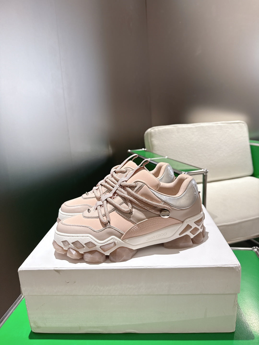 Jimmy Choo Diamond X II /M Series Dad Sneakers – 2025 Spring/Summer Collection