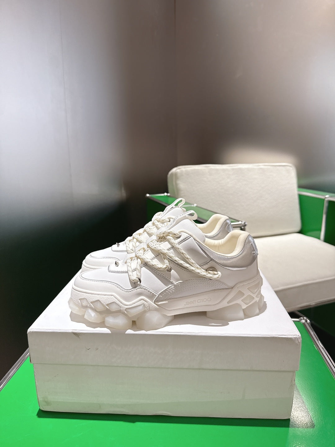 Jimmy Choo Diamond X II /M Series Dad Sneakers – 2025 Spring/Summer Collection