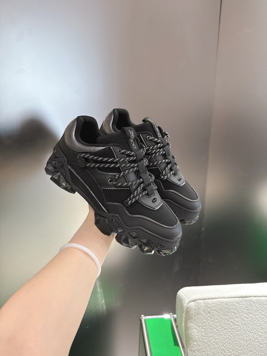 Jimmy Choo Diamond X II /M Series Dad Sneakers – 2025 Spring/Summer Collection