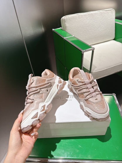 Jimmy Choo Diamond X II /M Series Dad Sneakers – 2025 Spring/Summer Collection