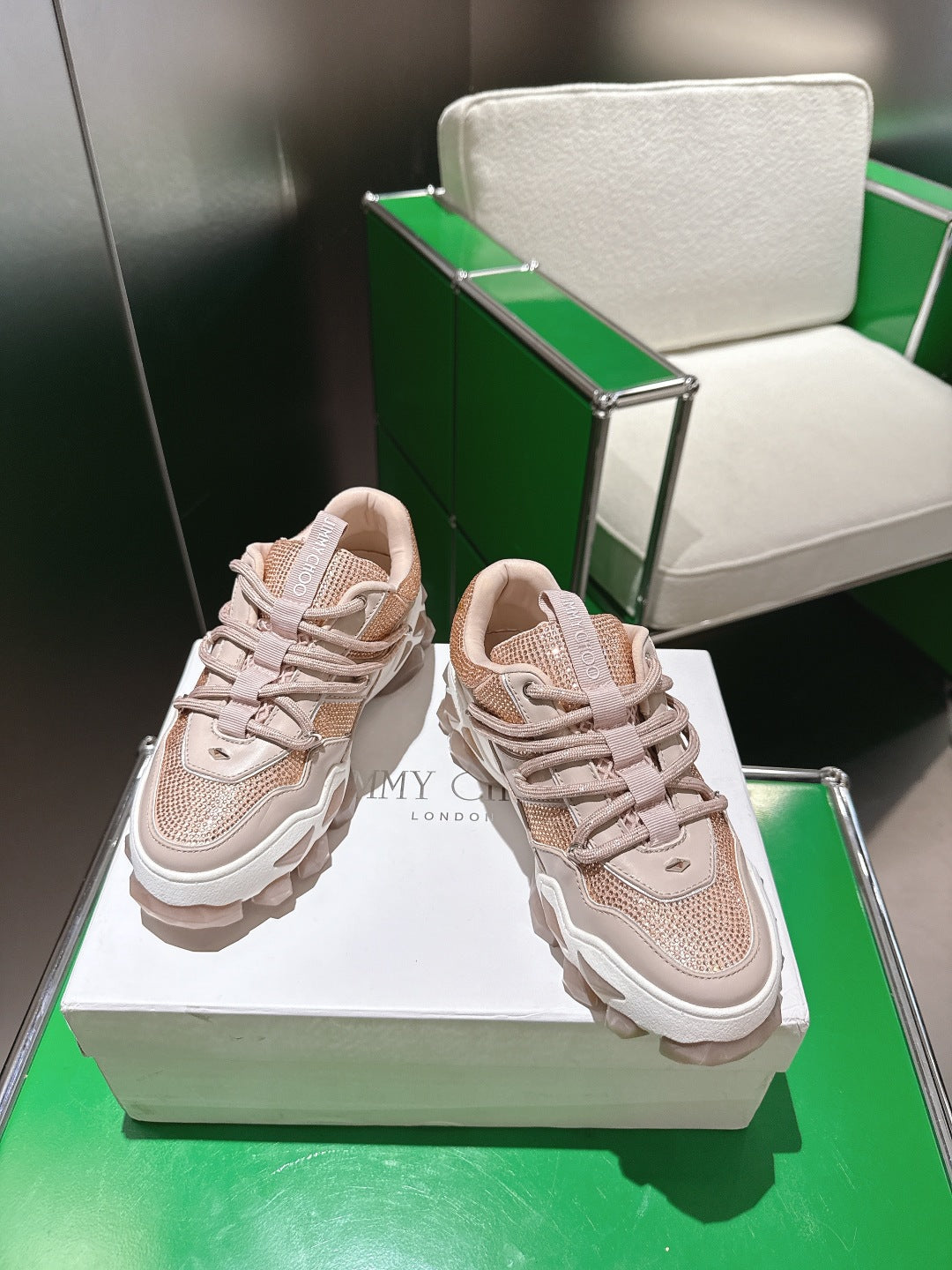 Jimmy Choo Diamond X II /M Series Dad Sneakers – 2025 Spring/Summer Collection