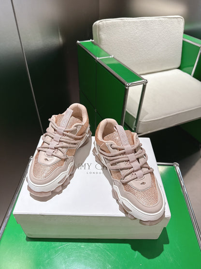 Jimmy Choo Diamond X II /M Series Dad Sneakers – 2025 Spring/Summer Collection