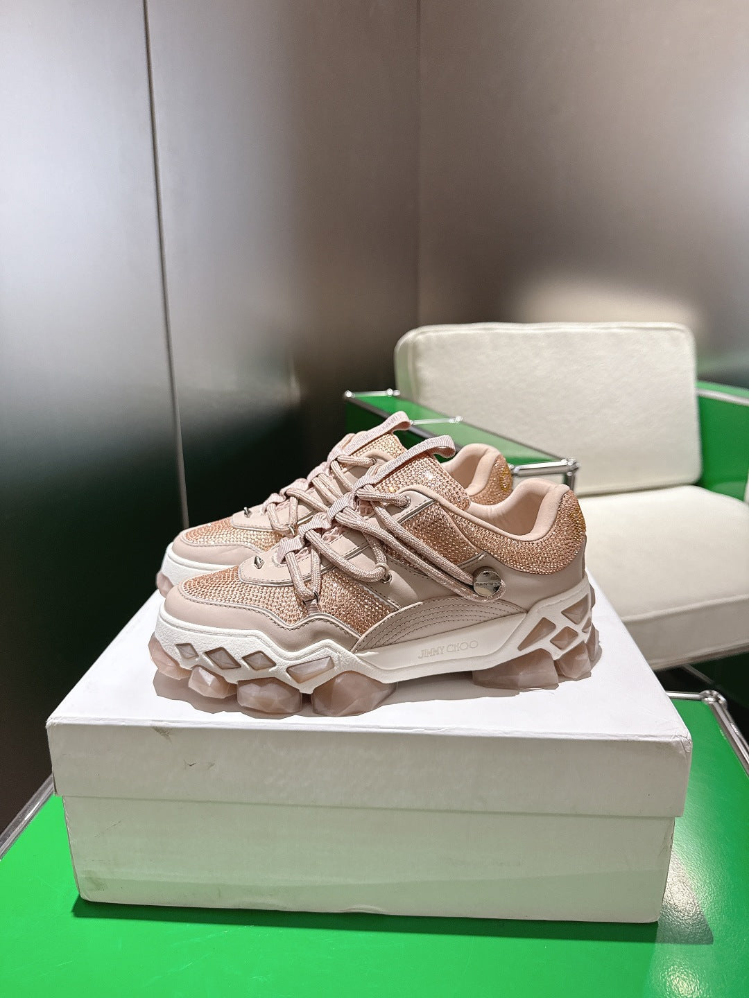 Jimmy Choo Diamond X II /M Series Dad Sneakers – 2025 Spring/Summer Collection