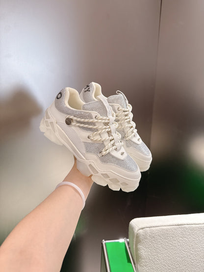 Jimmy Choo Diamond X II /M Series Dad Sneakers – 2025 Spring/Summer Collection