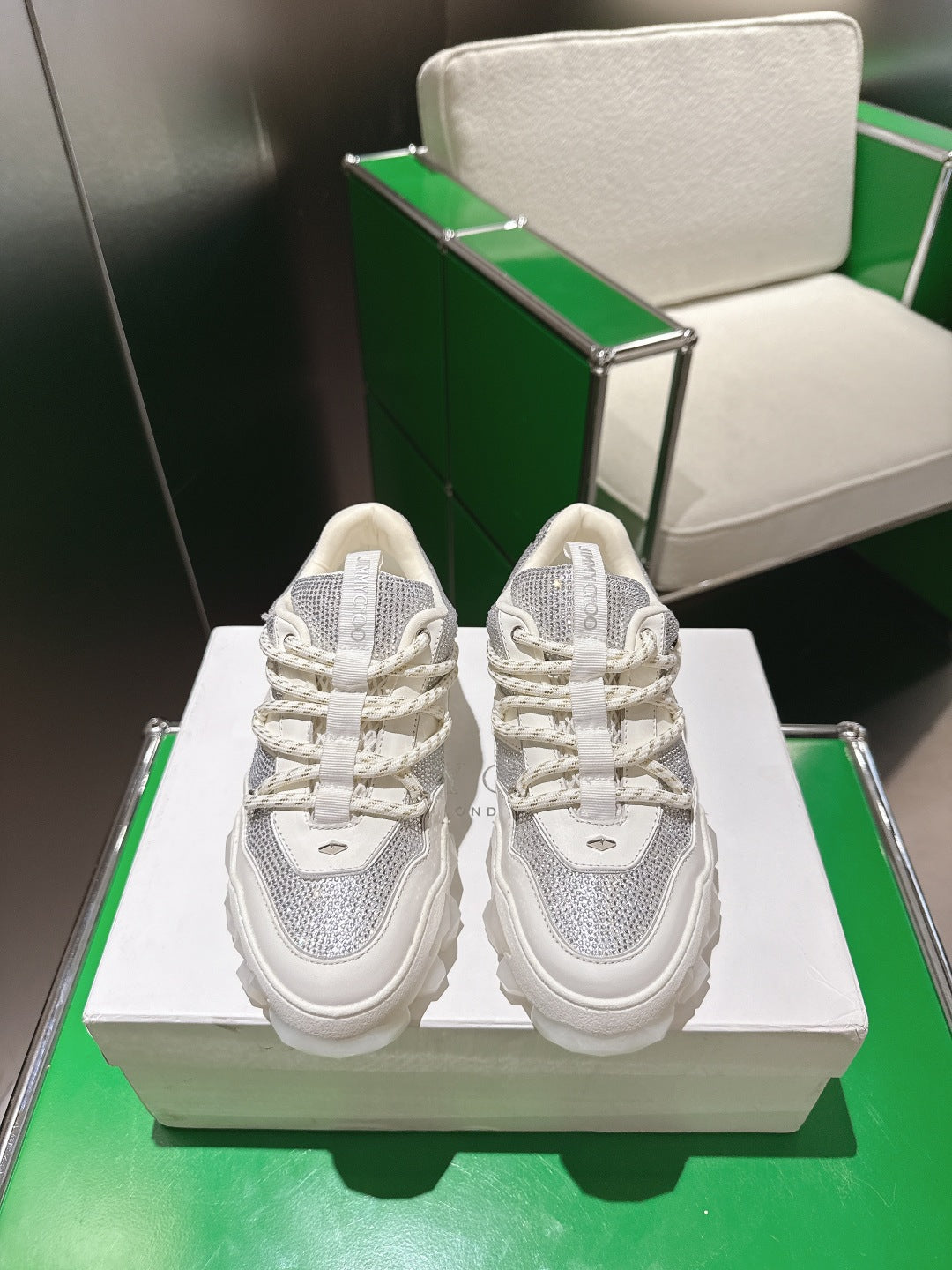 Jimmy Choo Diamond X II /M Series Dad Sneakers – 2025 Spring/Summer Collection
