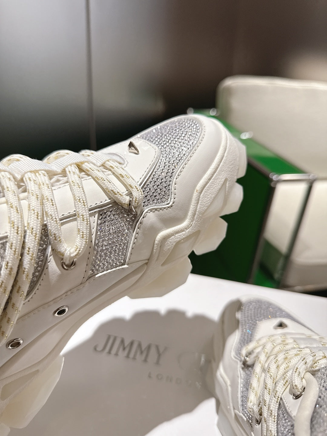 Jimmy Choo Diamond X II /M Series Dad Sneakers – 2025 Spring/Summer Collection