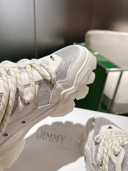Jimmy Choo Diamond X II /M Series Dad Sneakers – 2025 Spring/Summer Collection