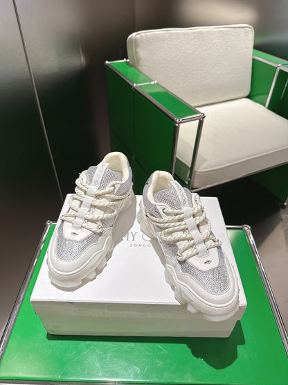 Jimmy Choo Diamond X II /M Series Dad Sneakers – 2025 Spring/Summer Collection