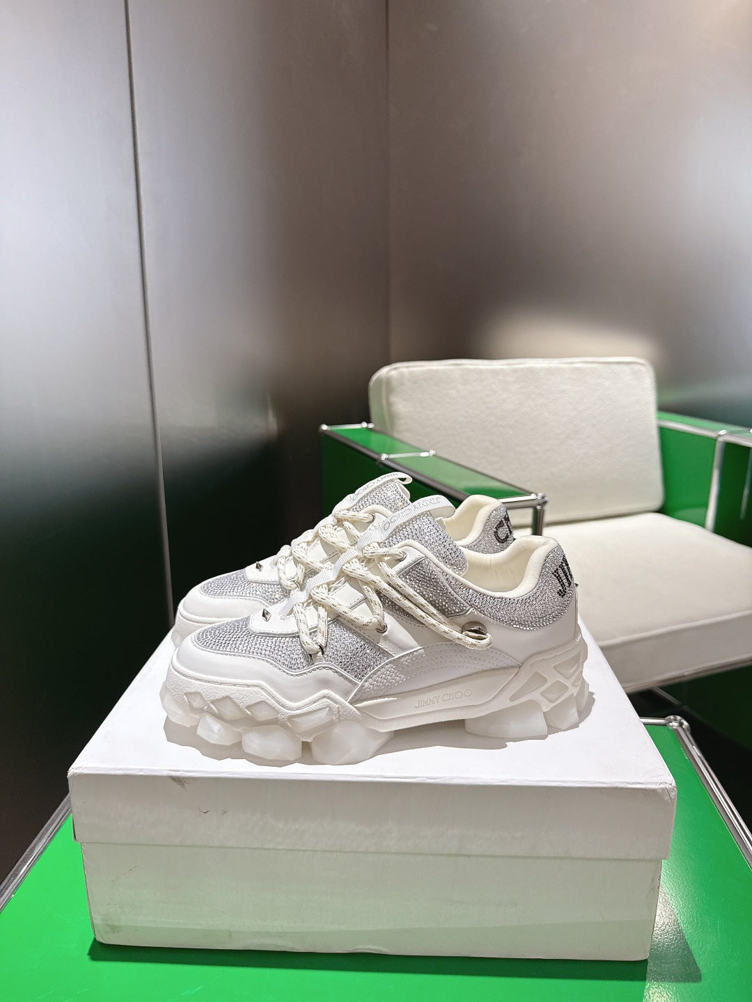 Jimmy Choo Diamond X II /M Series Dad Sneakers – 2025 Spring/Summer Collection