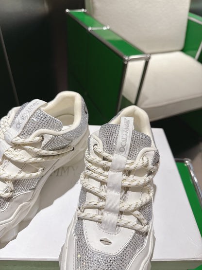 Jimmy Choo Diamond X II /M Series Dad Sneakers – 2025 Spring/Summer Collection