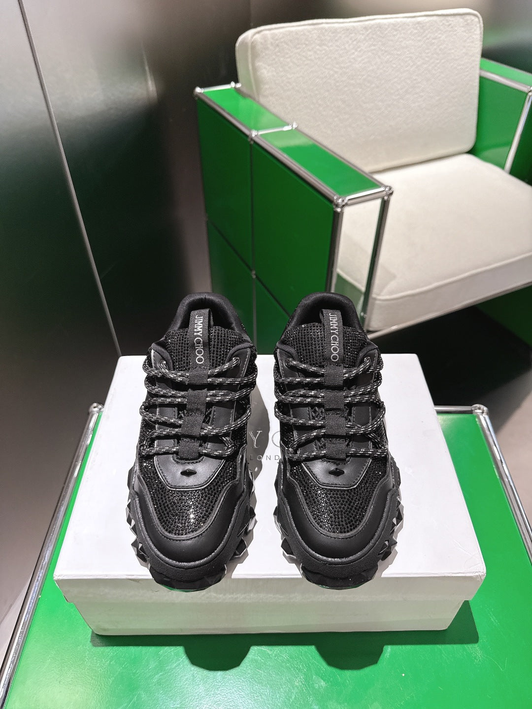 Jimmy Choo Diamond X II /M Series Dad Sneakers – 2025 Spring/Summer Collection