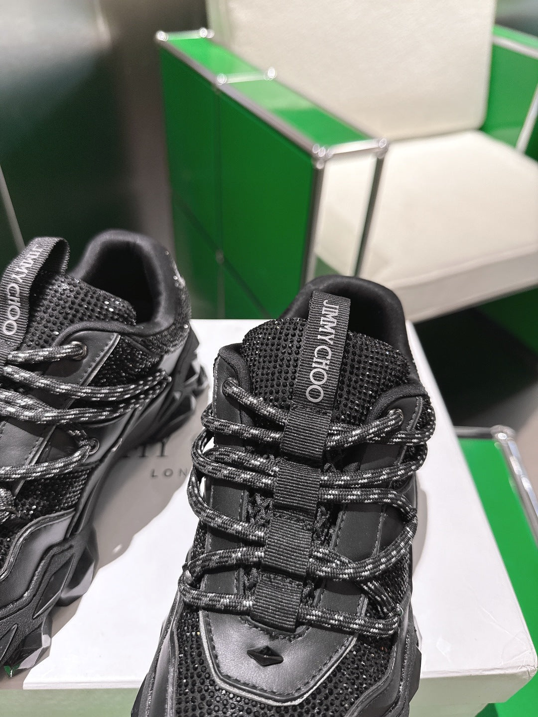 Jimmy Choo Diamond X II /M Series Dad Sneakers – 2025 Spring/Summer Collection