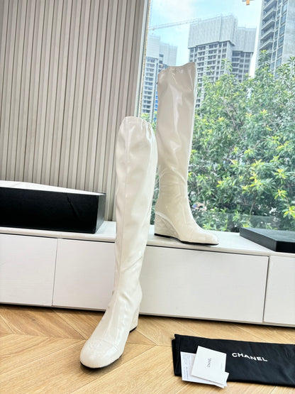 Chanel Patent Leather Combat Boots – Autumn/Winter Collection