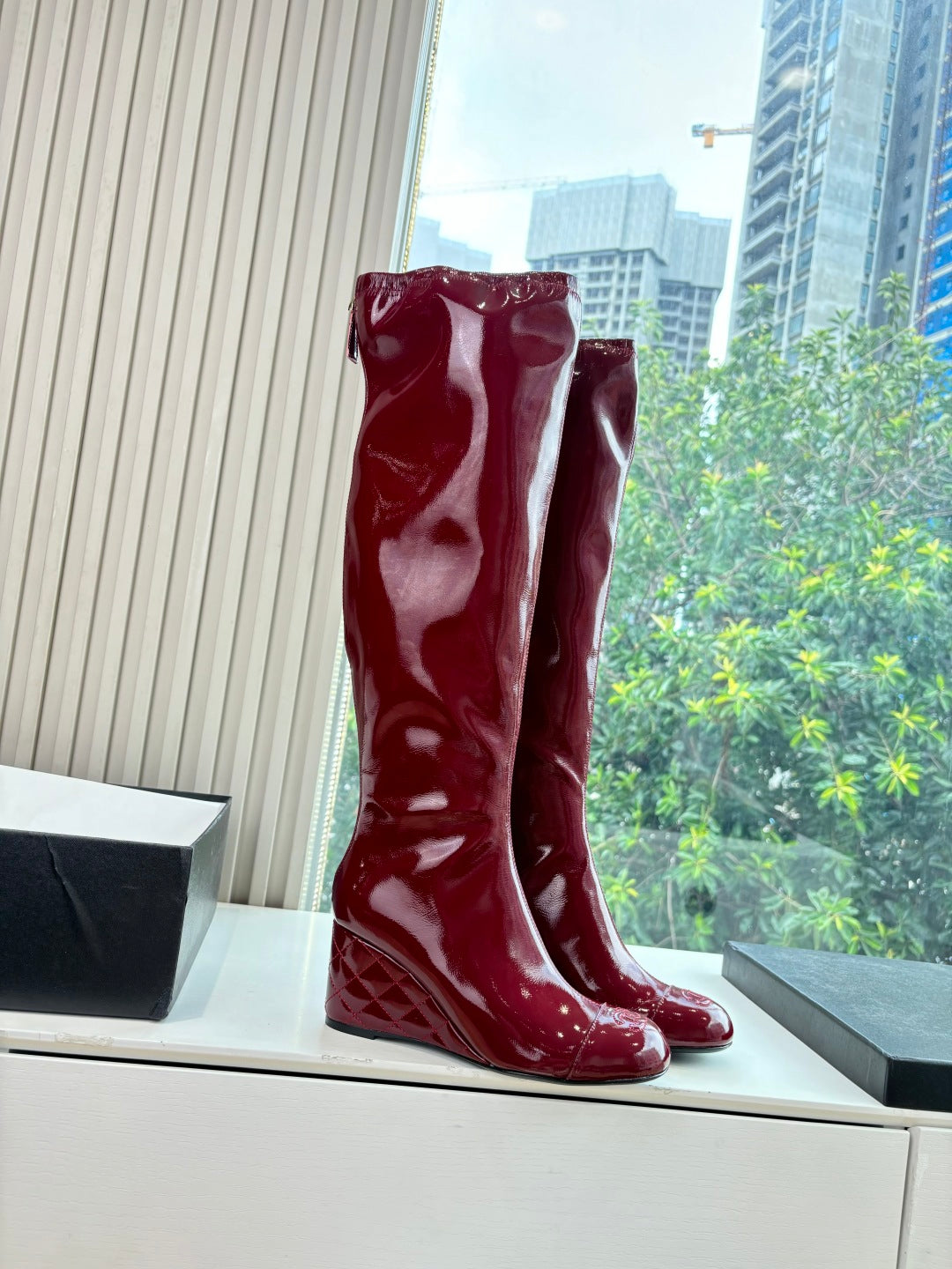 Chanel Patent Leather Combat Boots – Autumn/Winter Collection
