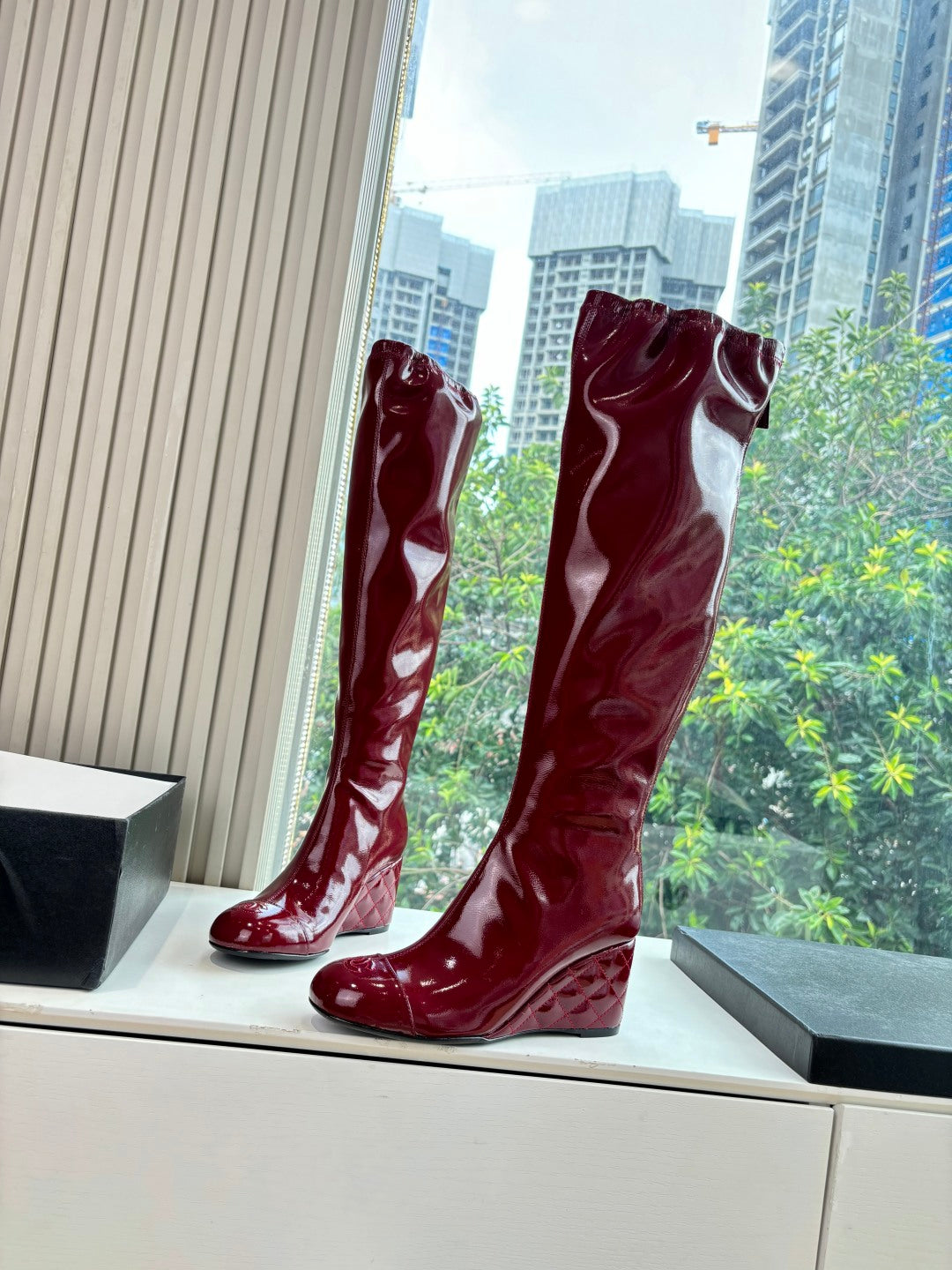 Chanel Patent Leather Combat Boots – Autumn/Winter Collection