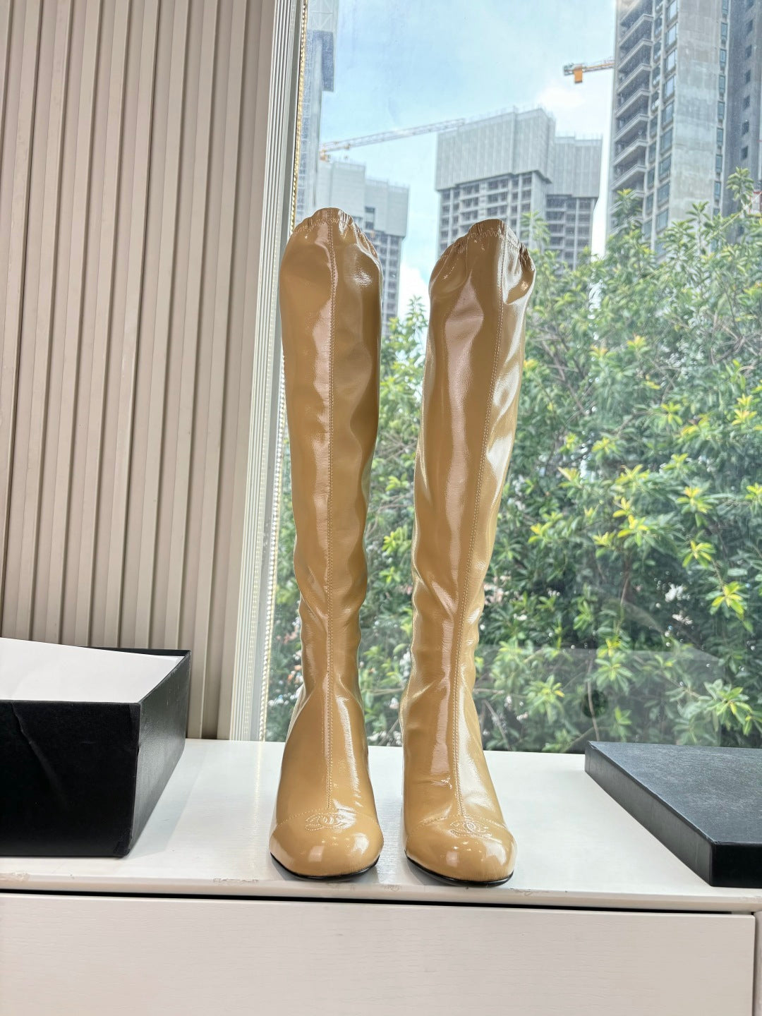 Chanel Patent Leather Combat Boots – Autumn/Winter Collection