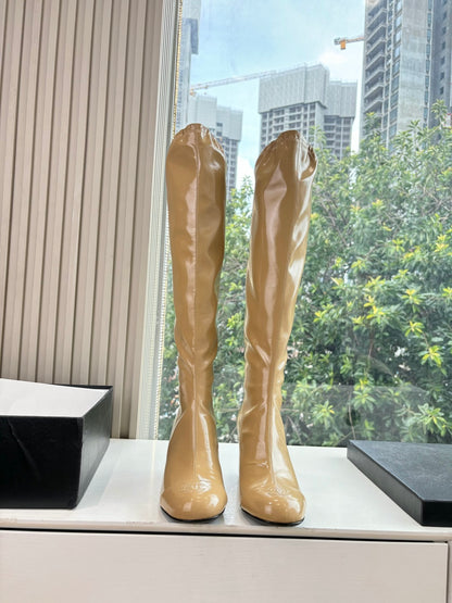 Chanel Patent Leather Combat Boots – Autumn/Winter Collection