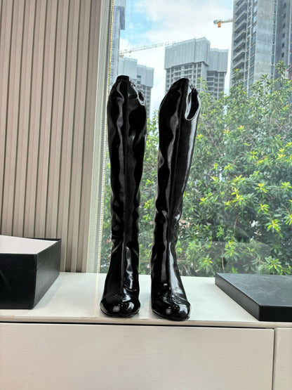 Chanel Patent Leather Combat Boots – Autumn/Winter Collection
