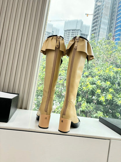 Chanel Sheepskin Knight Boots – Autumn/Winter Collection