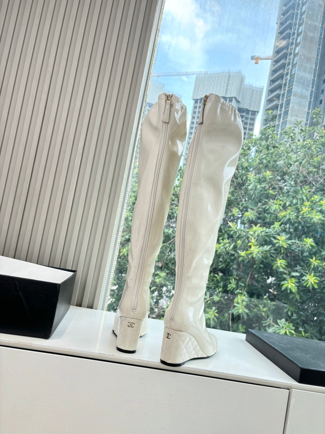 Chanel Patent Leather Combat Boots – Autumn/Winter Collection