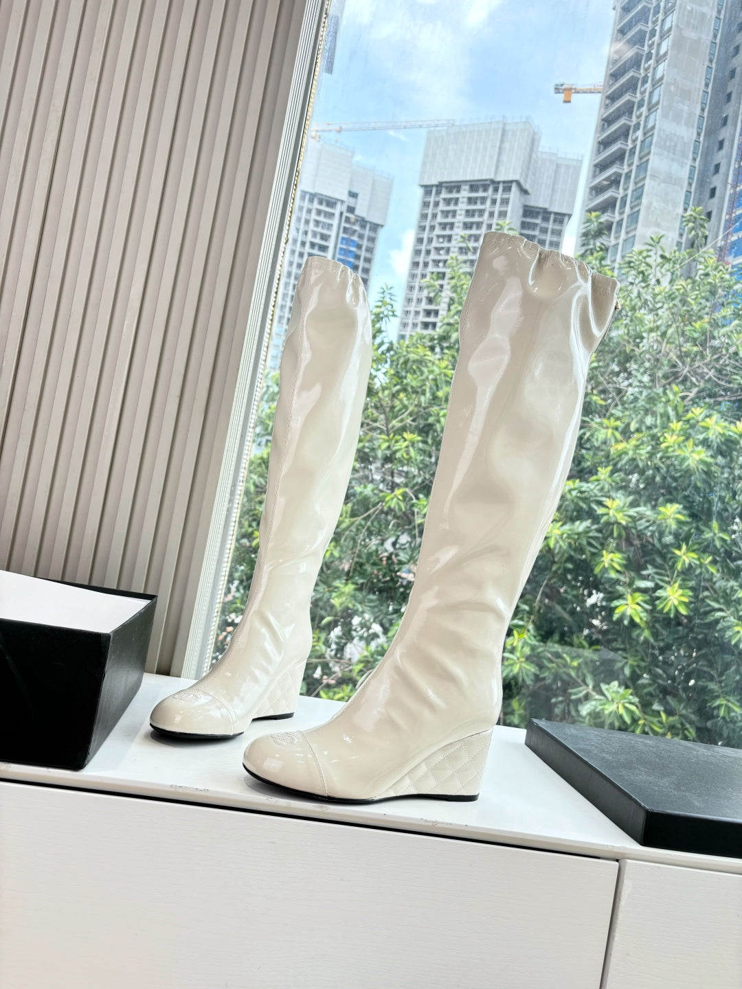 Chanel Patent Leather Combat Boots – Autumn/Winter Collection