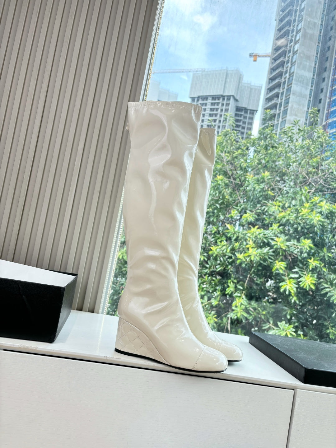 Chanel Patent Leather Combat Boots – Autumn/Winter Collection