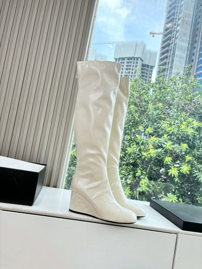 Chanel Patent Leather Combat Boots – Autumn/Winter Collection