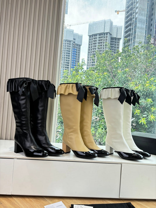 Chanel Sheepskin Knight Boots – Autumn/Winter Collection