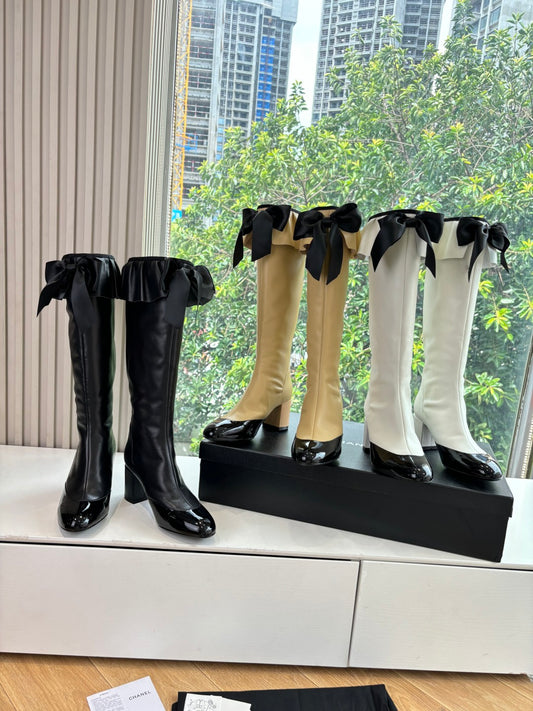 Chanel Sheepskin Knight Boots – Autumn/Winter Collection