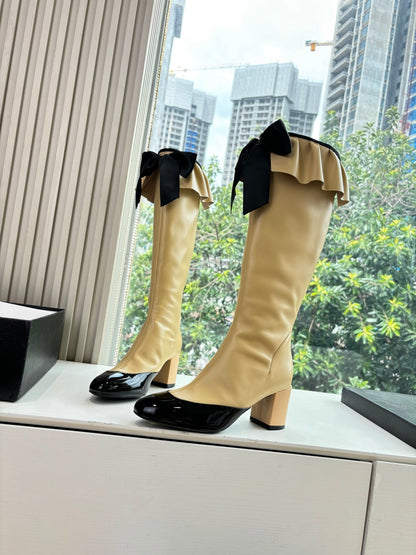 Chanel Sheepskin Knight Boots – Autumn/Winter Collection